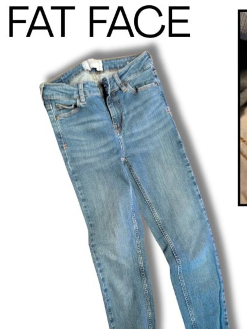 Fat Face Harlow Super Skinny Jeans Blue 2R